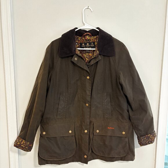 Original Barbour wax jacket, worn, size 12 - Picture 1 of 2